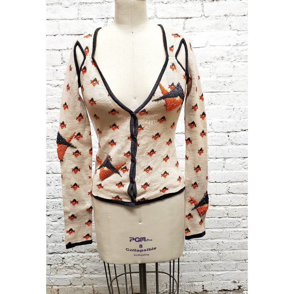 Alessandro Dell' Acqua.Italy. Virgin Wool Cardigan